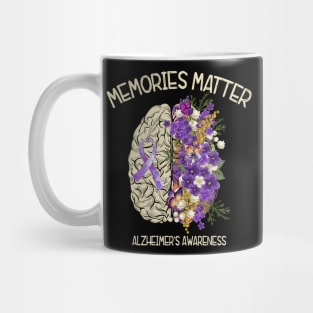 Alzheimer's Dementia Awareness Support Brain Memories Matter Mug